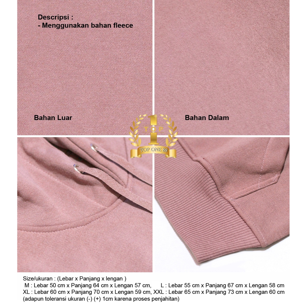 Topone88 Jaket Hoodie Jumper Sweater Polos Pria Wanita Unisex (Part 1)-2