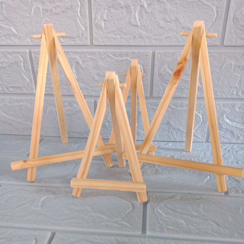 

WOODEN EASEL / STAND EASEL KAYU PINUS HARGA GLOSIR