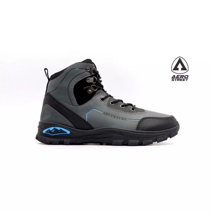 Aerostreet Adventure Abu-Abu Sepatu Outdoor Hiking 40 Aero Street