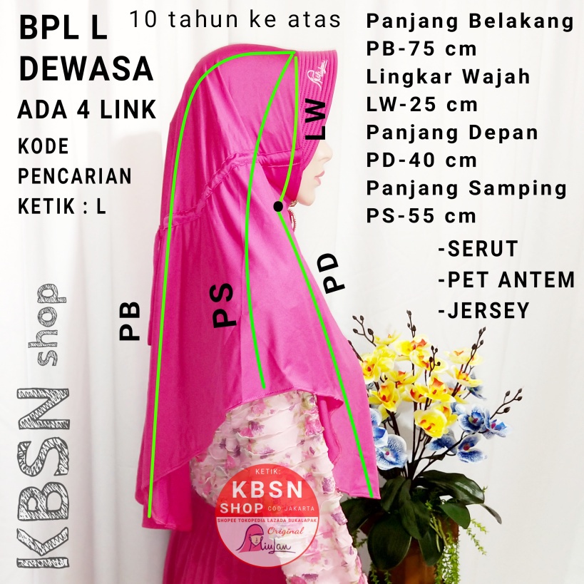 2-GROSIR MIULAN BPL L DEWASA 10 TAHUN KEATAS -KWALITAS BAHAN BAGUS DAN JAHITAN RAPI-MIULAN ORIGINAL/ / READY BERGO HIJAB INSTAN M KIDS J XL JUMBO JENIRA PAMELA FAMELY SALWA MARYAM HAMIDAH KBSN-3