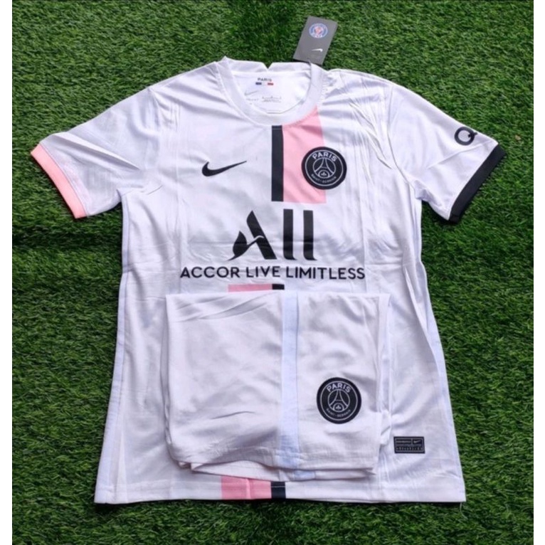 JERSEY PSG AWAY FULL SET BAJU CELAN 1 SET STELAN NEW 21 22 2021 2022 GO GRADE ORIGINAL
