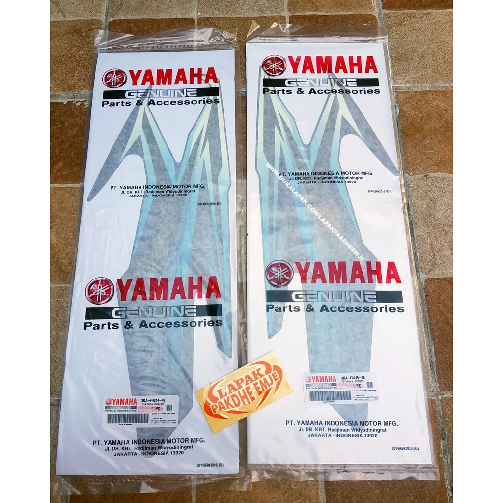 STICKER TANGKI  RX KING 2005 UNTUK TANGKI BIRU YAMAHA ORIGINAL STIKER STRIPING TANGKI RX KING 2005