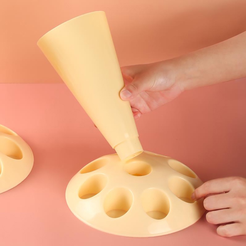 Rak Penyimpanan Nozzle Pipa Kue Krim Bingkai Bentuk Bunga Untuk Dapur