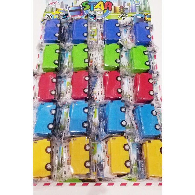 Bus Tay0 Pullback Mini 6x3cm Warna Random Mainan Anak Murah