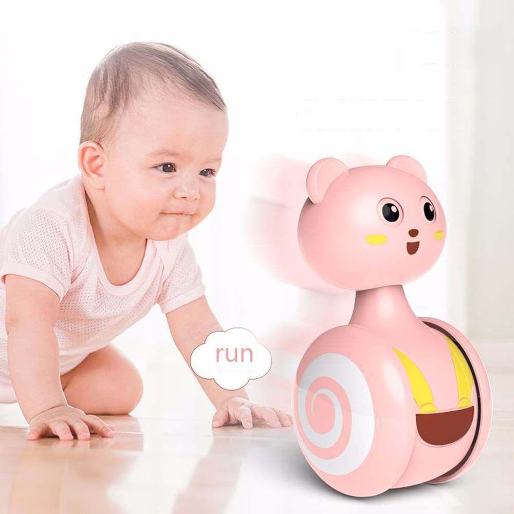 Mxbeauty Tumbler Roly-poly Lucu Newborn Hadiah Mainan Bayi Newborn Tangan Bell Balita Geser Kerincingan