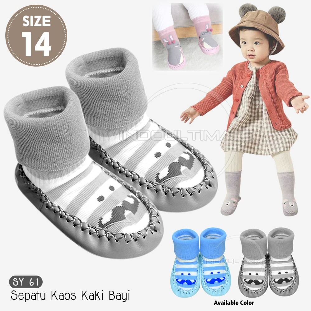 Sepatu Bayi Balita Anti Slip Kaos Kaki Bayi Sepatu Prewalker Alas Kaki Bayi Balita SY-61