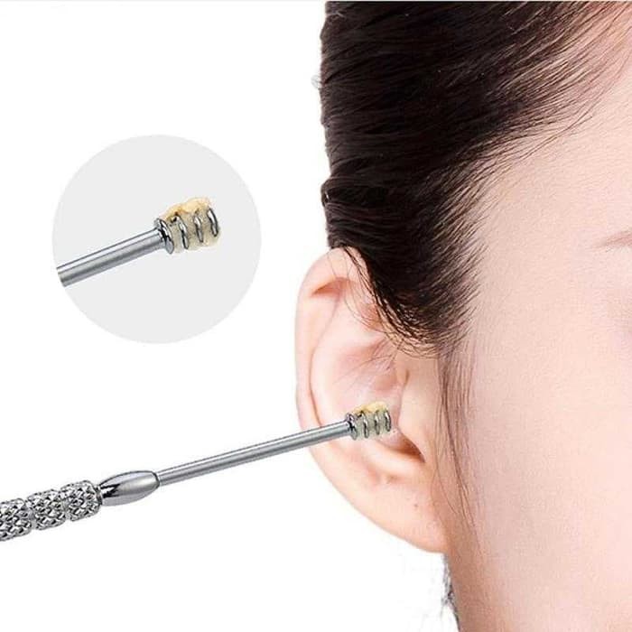 Pembersih Telinga Stainless Steel Korek Kuping Ear Wax Picker