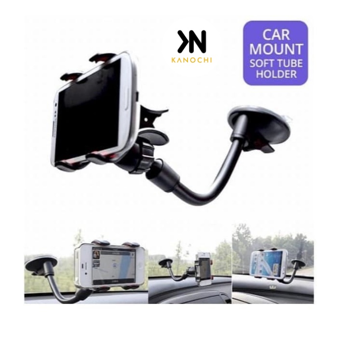 Soft Tube Car Holder Universal Holder Mobil Jepit 4 Cakar