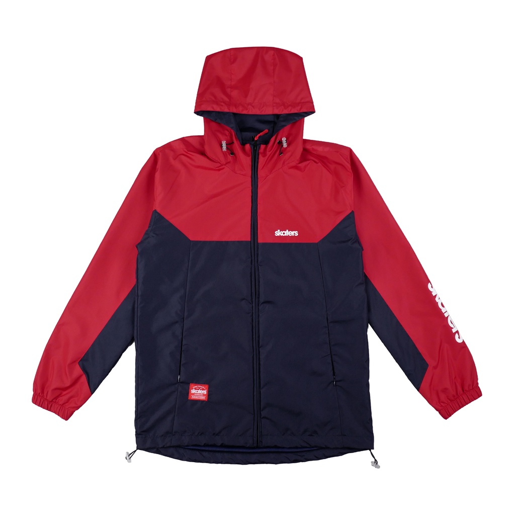 Skaters Jacket Parka Jaket Parka Outdoor Pria Wanita Model Skaters Warna Merah Navy