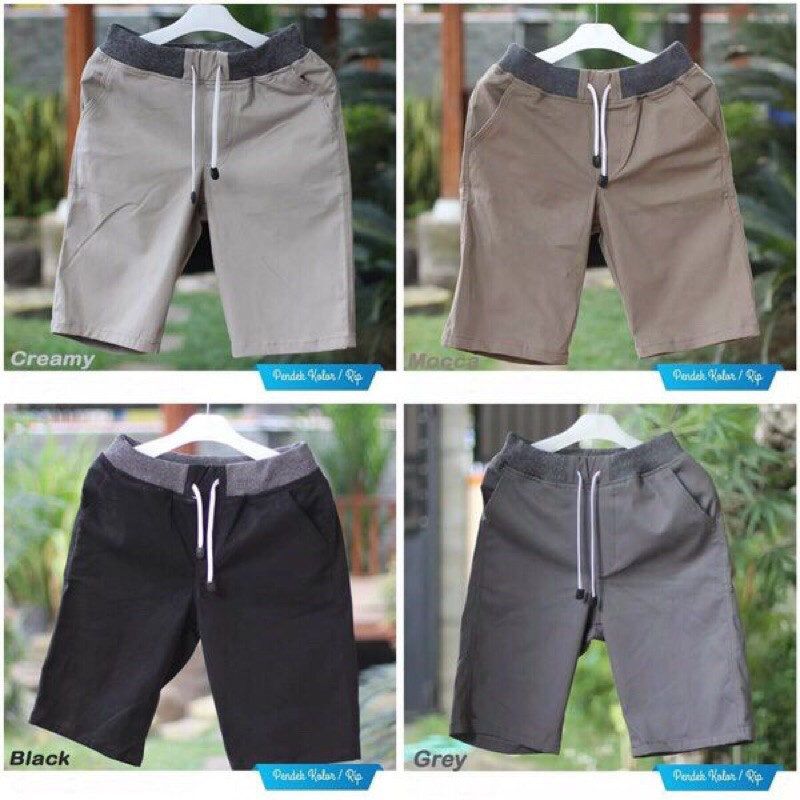 CELANA CHINOS BAHAN KATUN TWILL CELANA PENDEK PRIA MURAH