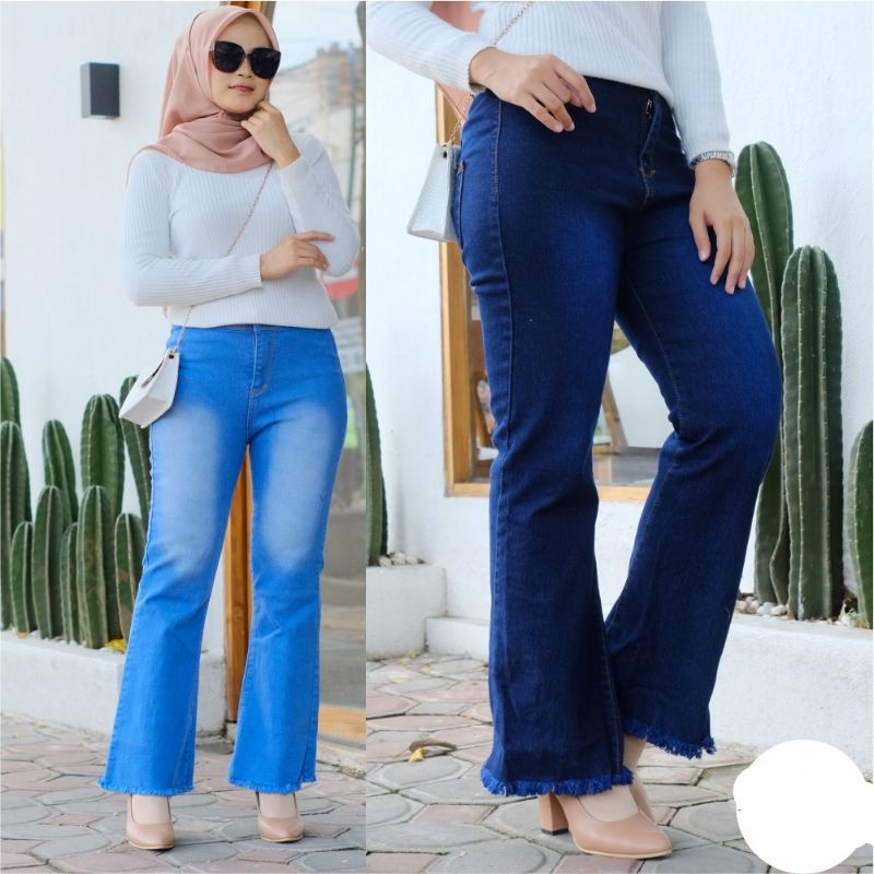 Cutbray celana jeans wanita // Celana cutbray Rawis wanita