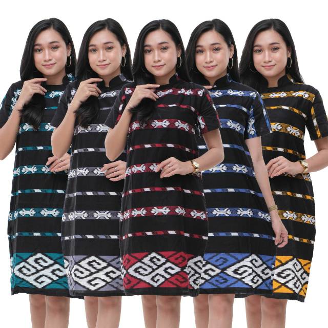 ASEREHE ZIGZAG TUNIK JUMBO BATIK MATARAMAN SOGAN CAMALINE SERAGAM KANTOR KERJA