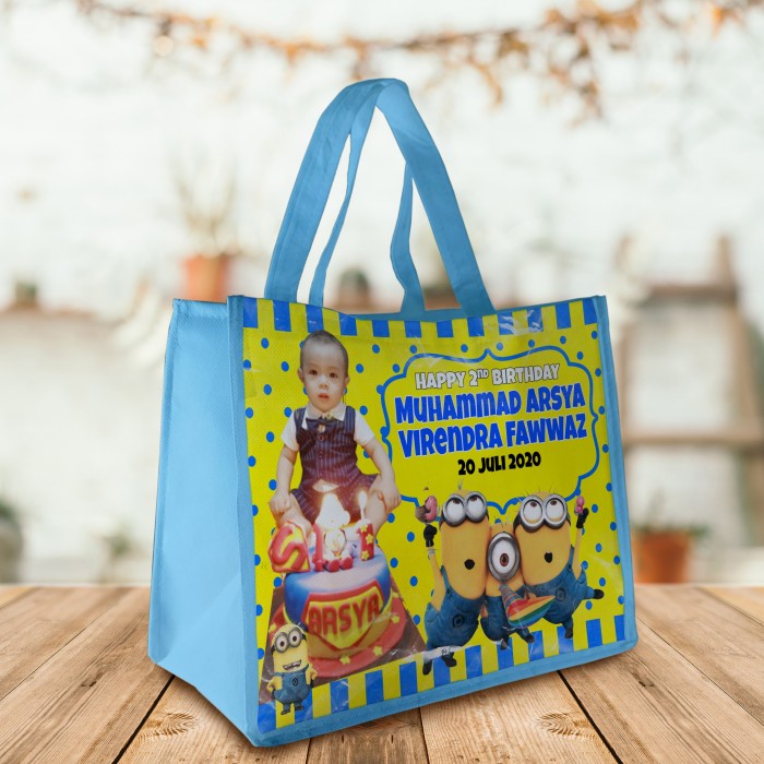 

NEW Tas Souvenir atau Goodie Bag Jinjing Ulang Tahun dan bisa tambah foto