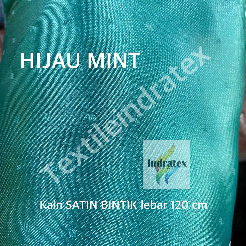 ( per setengah meter ) KAIN SATIN SATEN BINTIK LEBAR 120 CM BAHAN HORDENG GORDEN SCHRUNCIE HAMPERS PARSEL CRAFT KERAJINAN TANGAN