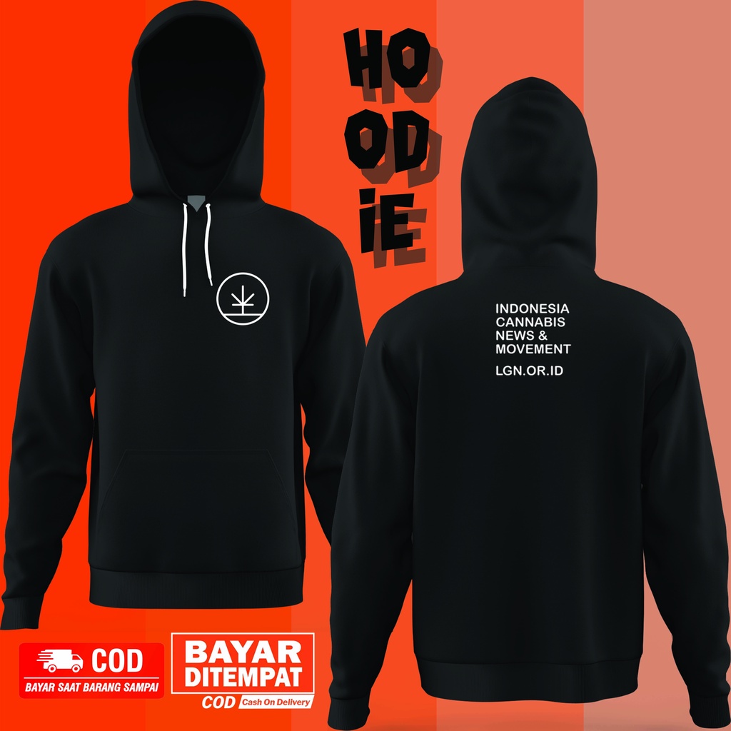 Jaket Hoodie LGN Cannabis Jaket Hoodie Lingkar Ganja Nusantara Berkualitas.