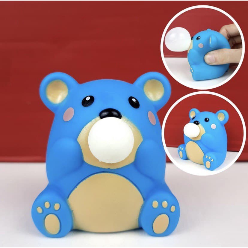 Mainan Anak Pop It Bear Tupai Koala Squishy Animal Bubble Fidget Toys Viral Lucu Gemas Squeeze Push Squirrel Binatang