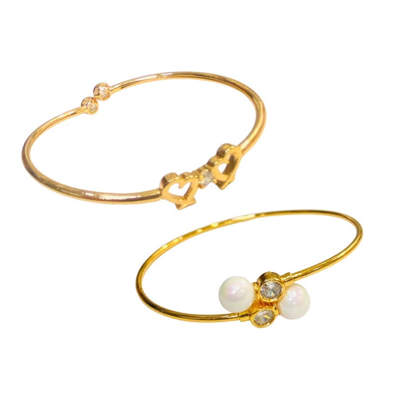 gelang wanita //gelang bangle//grlang mutiara//perhiasan penganti emas//gelang