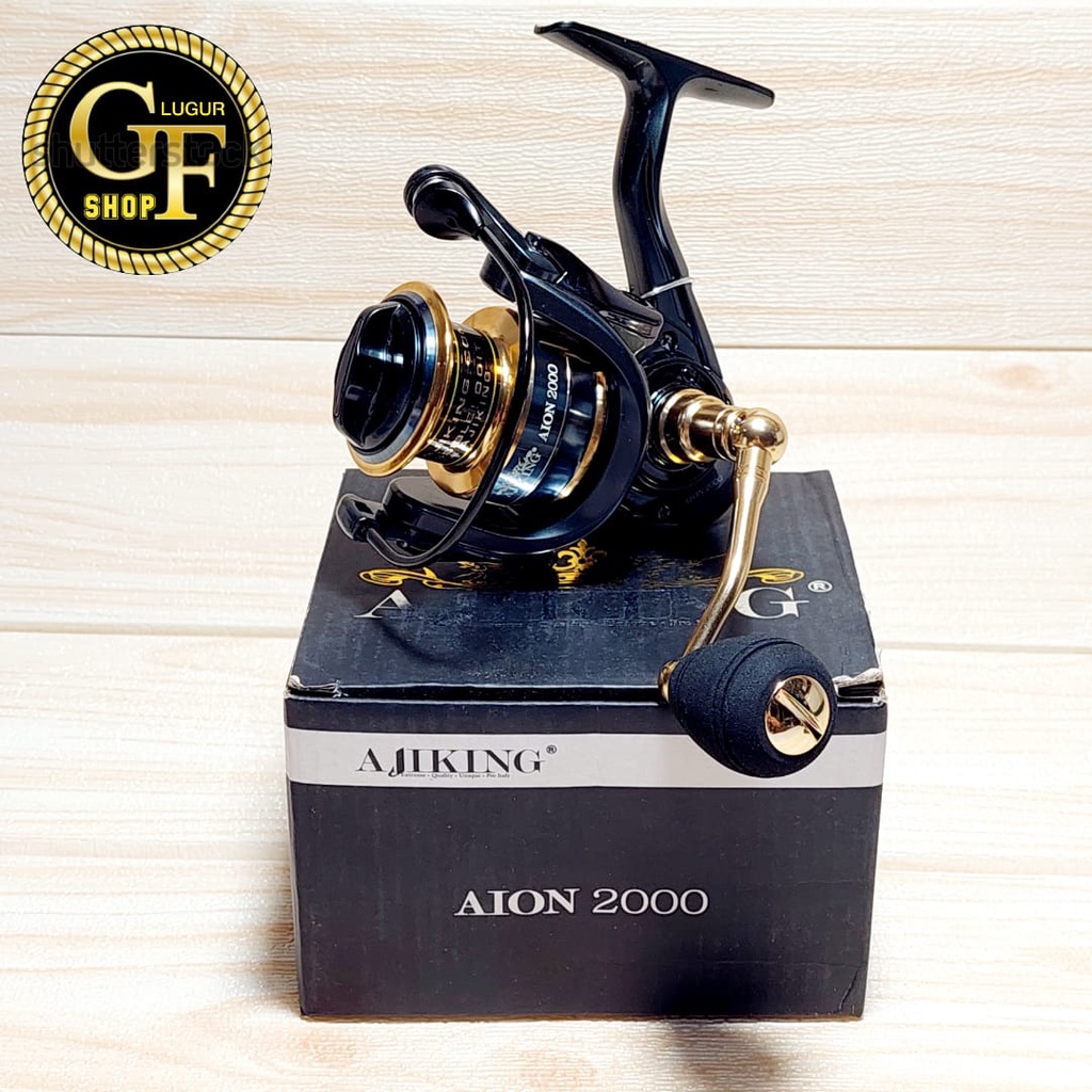 REEL SPINNING AJIKING AION 2OOO  ONE WAY CLUTCH - GEAR RATIO : 5.5:1 / 6+1 BB