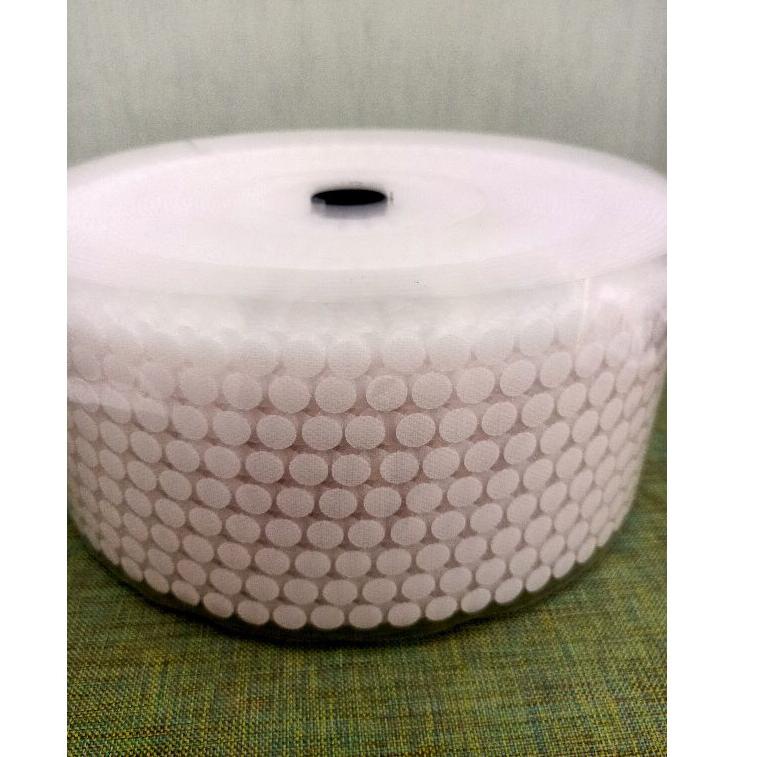 

ORI-397⭐ TERMURAH!! 100pasang - 1cm velcro/perekat bulat double side sticker⭐trims.ya