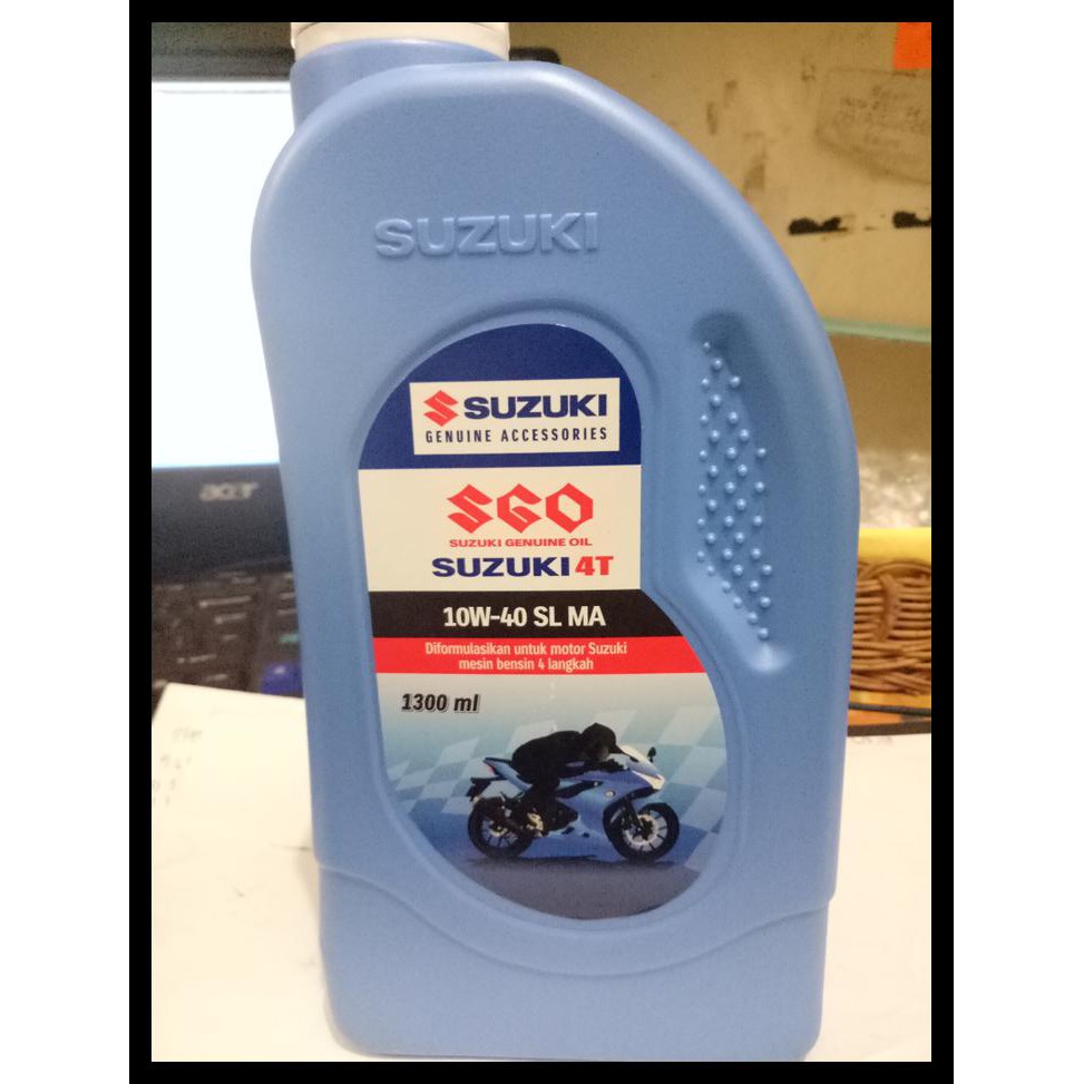 Promo Oli Mesin Sgo 4T 10W40 Sl Ma 1300Ml / 1,3 Liter Untuk Gsx S Dan Gsx R Best Seller 