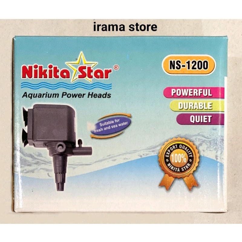 Mesin pompa Aquarium Nikita star NS 1200 Pompa Celup NS 1200