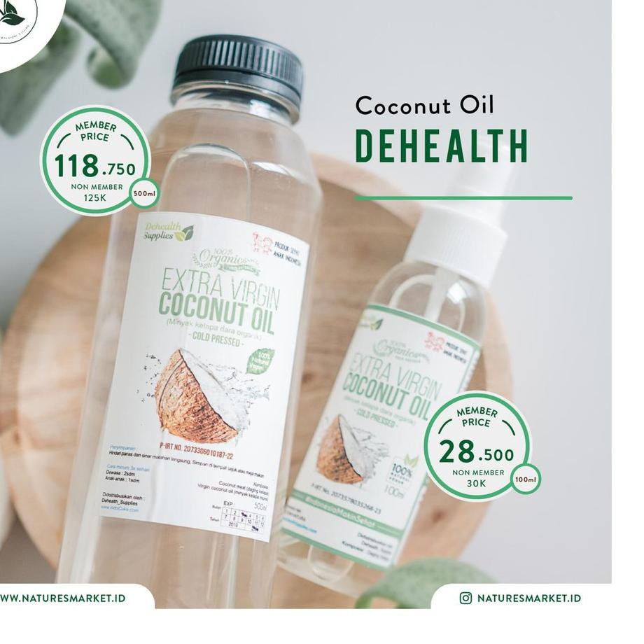 

Serbuuuu.. Dehealth Supplies Extra Virgin Coconut Oil 500ml