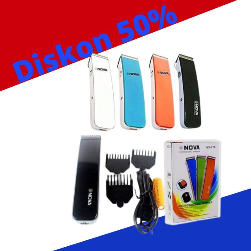 Cukuran Kumis Elektrik Cukur Jenggot Pencukur Rambut Mesin Kliper NOVA Hair Clipper Mini Portable 3 
