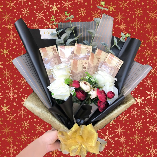 Buket Uang Bunga / bunga palsu Artificial flowers bouquet flower