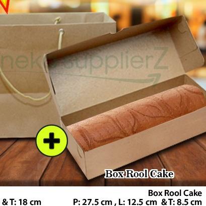 

➻ Paket Combo Bolu Gulung M ( Box - Paper Bag ) (10 SET) ♀