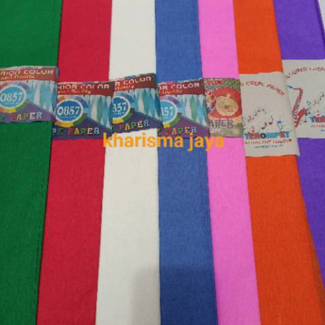 

Promo!! Kertas Krep Lembaran 114 X 60 Cm / Kertas Crepe/ Kertas Hias