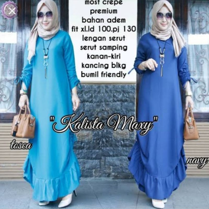 Kalista maxy dress fashion muslim remaja wanita