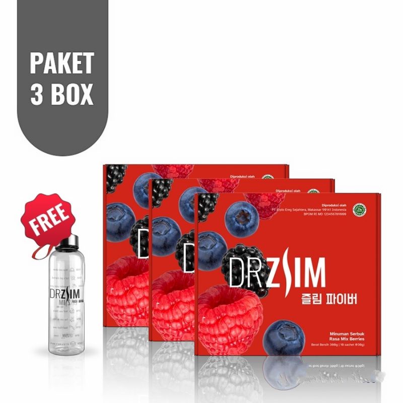 

PAKET DR ZLIM 3 BOX FREE BOTOL THUMBER KACA