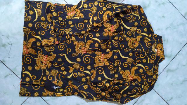 Bswart Batik Hrb026 Kenongo Hem Pendek Padi Pekalongan M L Xl Batik Pria Murah Modern Grosir