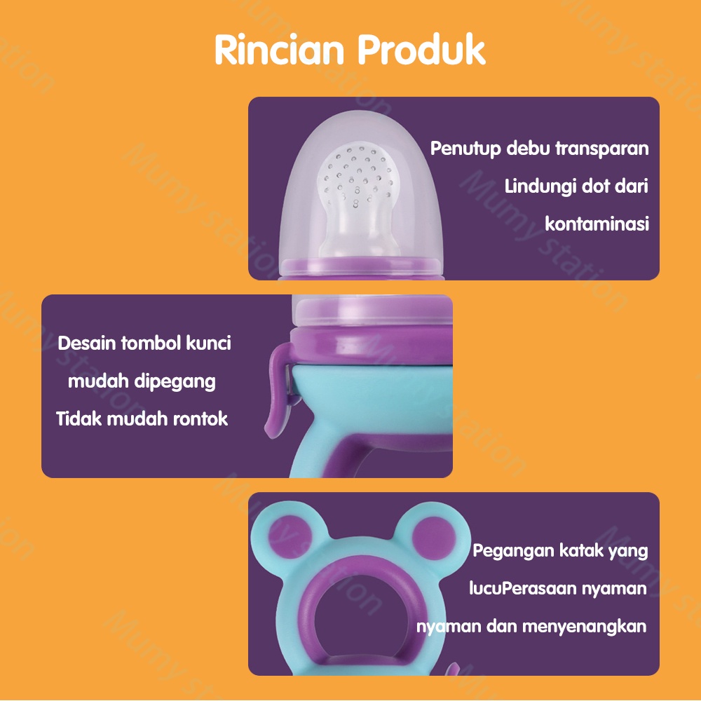 Mumystation Empeng Dot Buah Bayi Baby Fruit Feeder Kompeng Pacifier Gigitan Bayi