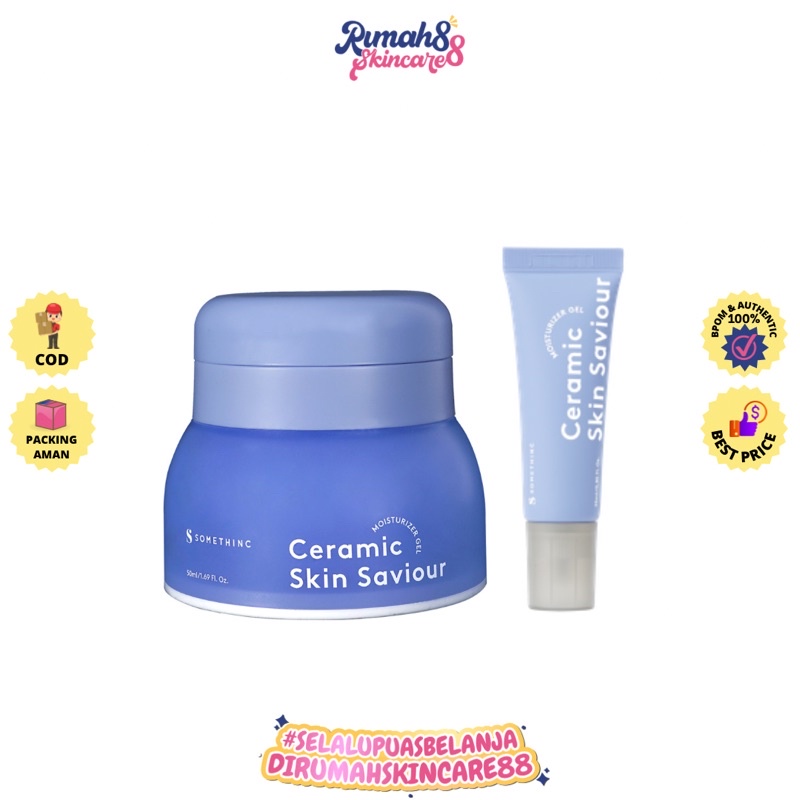 SOMETHINC Ceramic Skin Saviour Moisturizer Gel BPOM (25ml/50ml) Pelembab Wajah