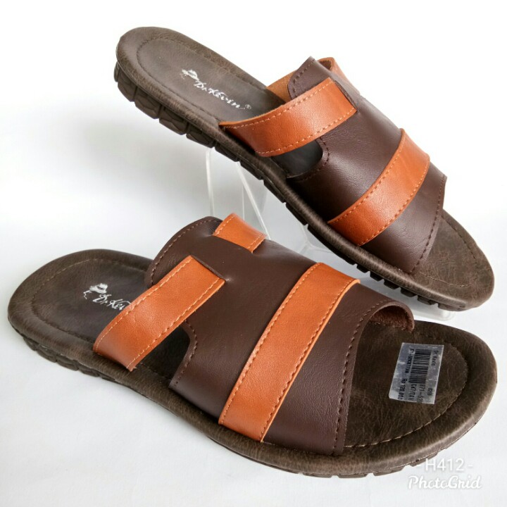 Sandal Pria Dr.Kevin Kulit Slide Slip Casual Formal Sendal Cowok Dr.Kevin Original
