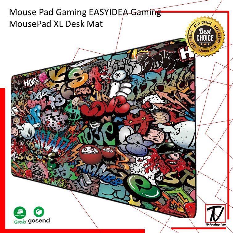 Mouse Pad Gaming EASYIDEA Mouse Pad Gaming XL Desk Mat Semua Ukuran Berbagai Motif Keren-mistytools