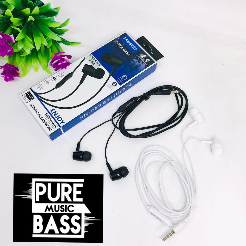 HANDSFREE UA77 EARPHONES SAMSUNG PURE BASS VIBOX ORIGINAL MEGA BASS