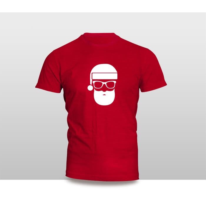 KAOS COMBED 30S NATAL HAT FACE BAJU TSHIRT CHRISTMAS