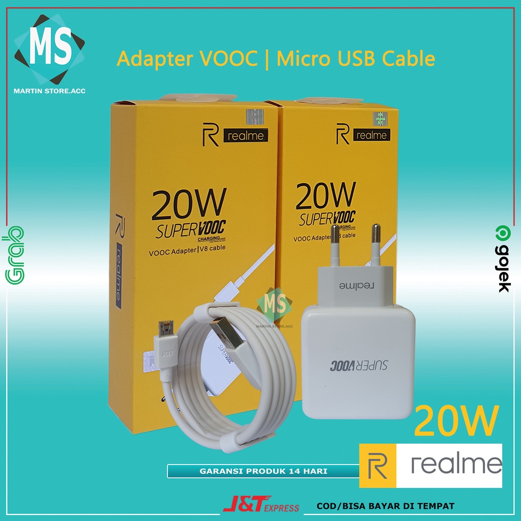 CHARGER REALME ORIGINAL MICRO USB FAST CHARGING 20W