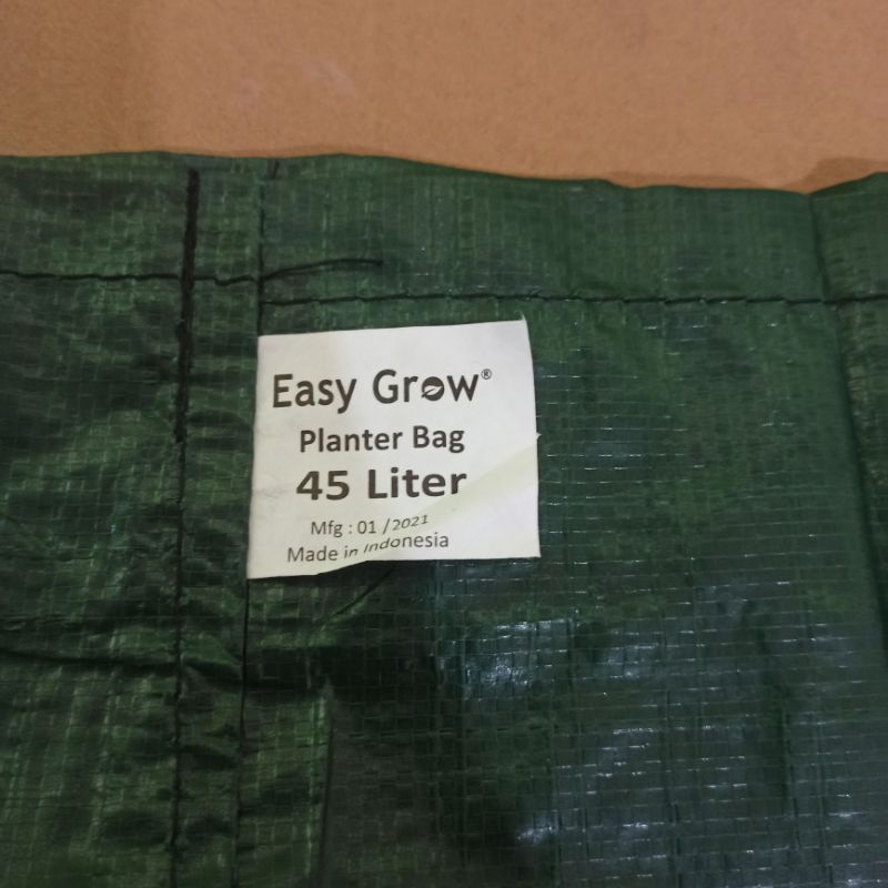 PLANTER BAG EASY GROW 45 LITER (38 x 40) ORIGINAL | POT TANAMAN | POLYBAG