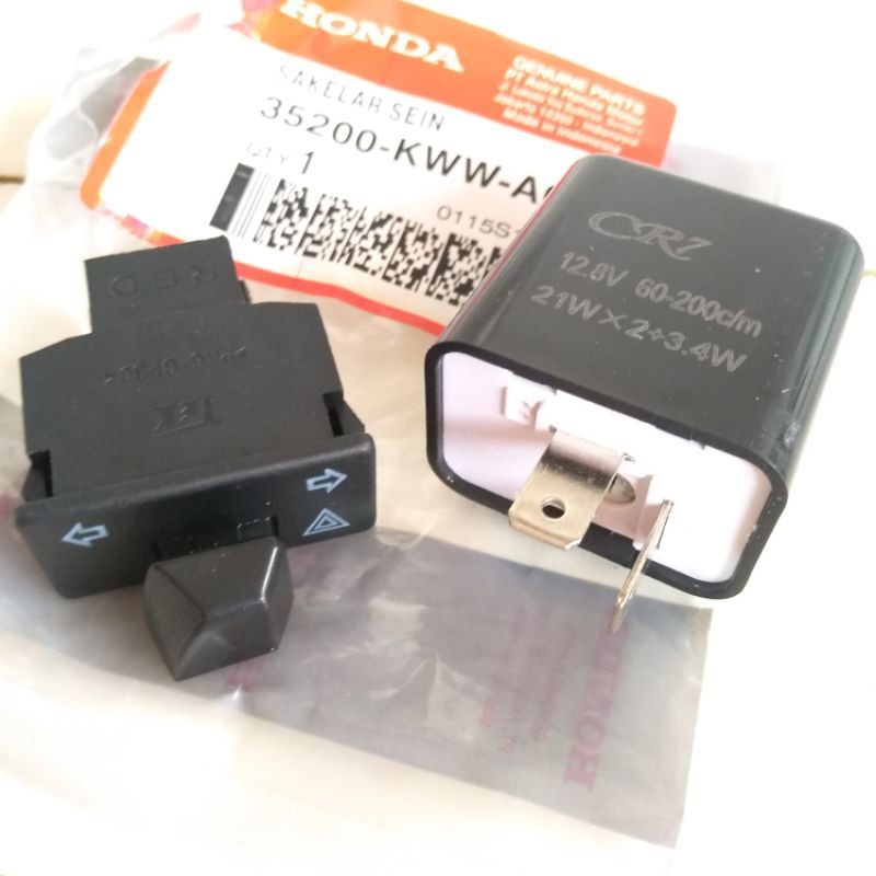 paket hazard dan flasher motor Honda dan Suzuki bebek