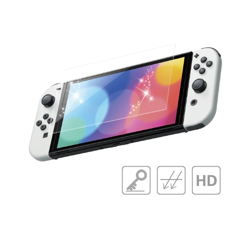 Btsg Bubble Free Tempered Glass Pelindung Layar Ultra-Tipis Cocok Untuk Switch OLED