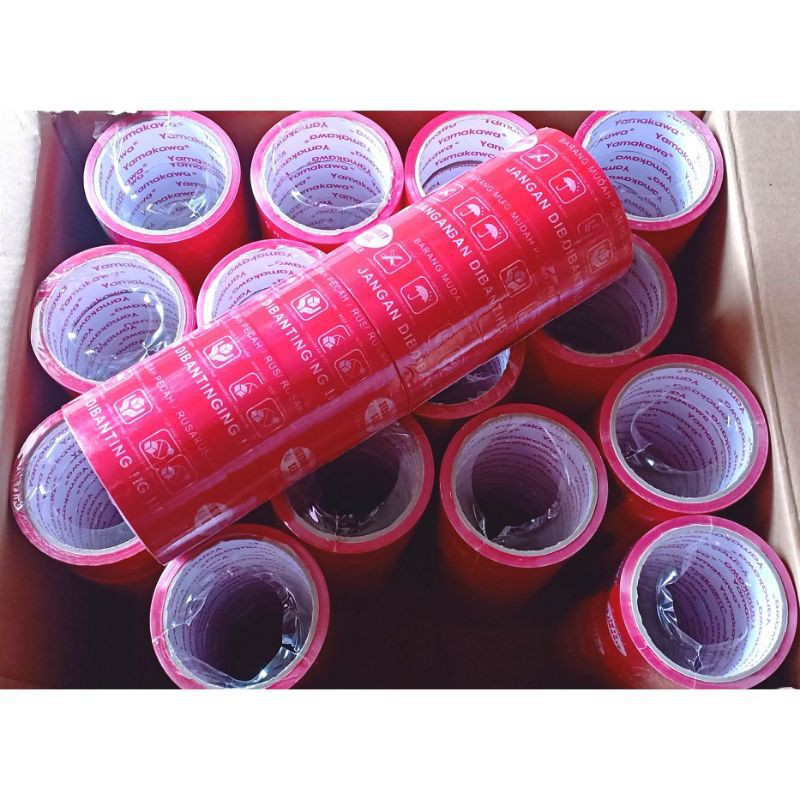 

Lakban Fragile Jangan Dibanting 2 inch 50 Yard