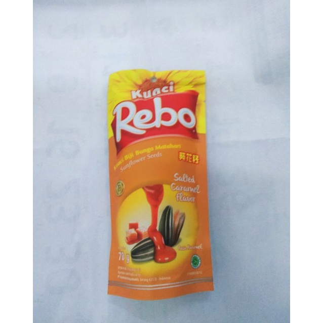 Jual Kuaci Rebo Rasa Salted Caramel Flavor 70g Shopee Indonesia