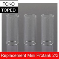 koleksi tabung bahan kaca Mini Protank 2 / 3 Replacemen warna glass bening