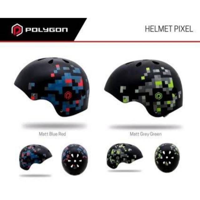  Helm  PIXEL polygon  sepeda  gunung mtb bmx batok helmet 