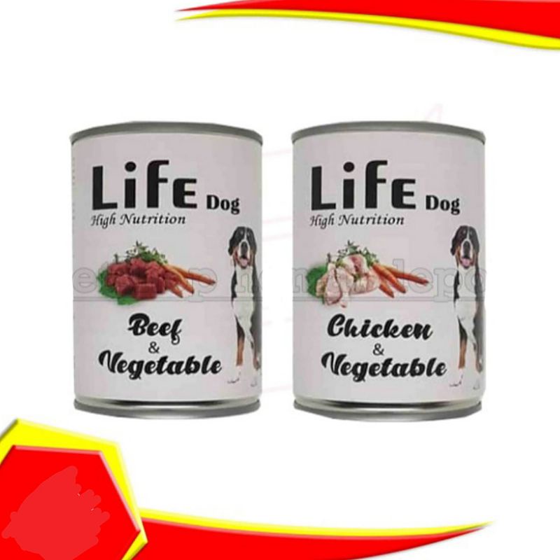 Makanan Basah Anjing Life Dog adult 375 Gram dog Wet Food - All varian