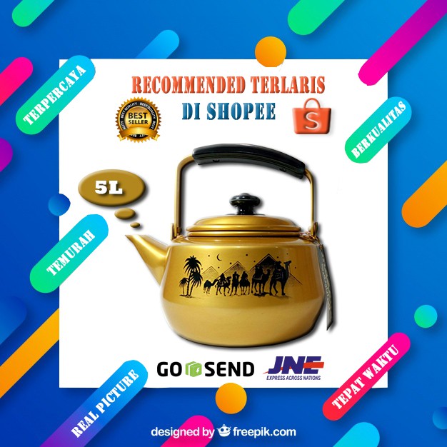 Teko Arab By Mazaya Ukuran 5liter