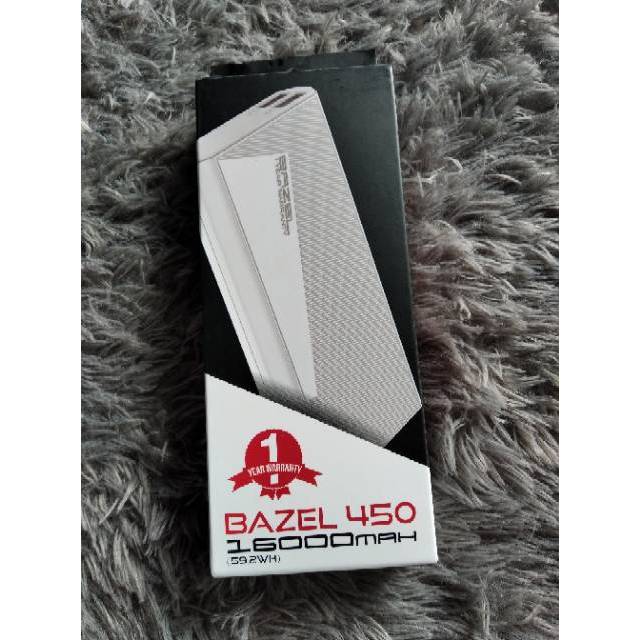 Power Bank (PB) DelCell Bazel Series 450 16000Mah White/Putih